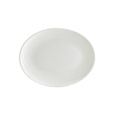 Bonna China Loop 14.25" x 11" x h:1.25" Oval Warm White Porcelain Platter